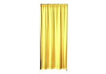 Curtain for doorway, yellow