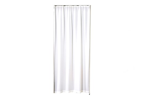 Curtain for doorway, white