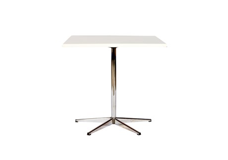 Table, white, laminate, L: 75 W: 75 H: 72 cm